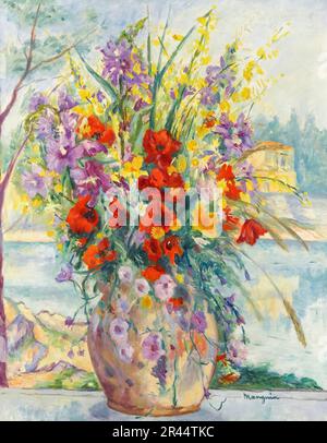 Henri Manguin、【Fleurs dans un Vase】 Henri Manguin、【Fleurs dans un Vase】（Henri MANGUIN (1874