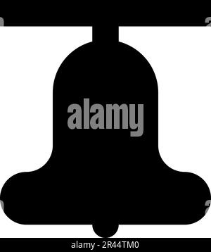 Church bell beam concept campanile belfry icon black color vector illustration image flat style simple Stock Vector