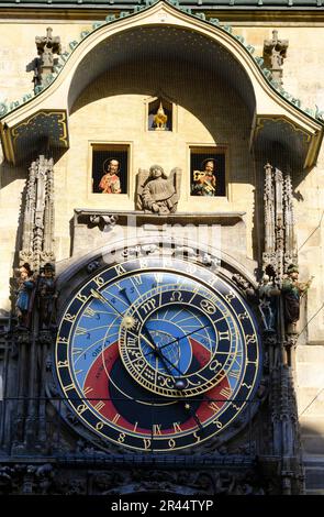 Czech Republic, Prague: Astronomical Clock Stock Photo