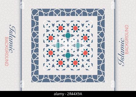 Arabesque style seamless patterns. Islamic geometric decorative patterns, background collection, background islamic ornament vector image Stock Vector