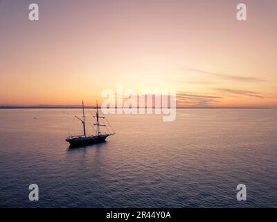 Williamstown, VIC, Australia - Jan 27th 2020 - The Young Endeavour Tallship visiting Melbourne for the Williamstown Seaport Festival. Stock Photo