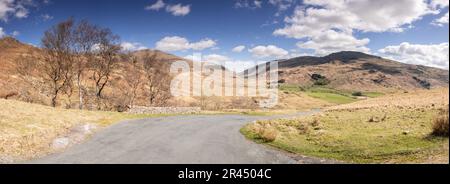 The Hardknott Pass in the Lake District, England Stock Photo