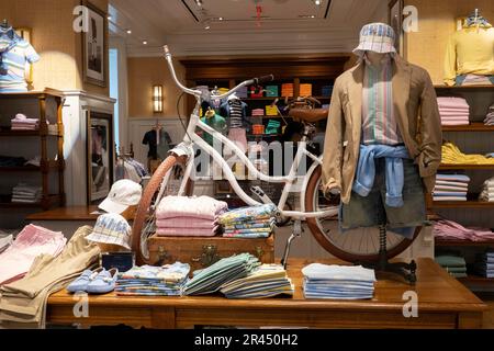 Menswear Department at R.H. Macy Flagship Department Store in Herald Square, NYC, USA, 2023 Stock Photo