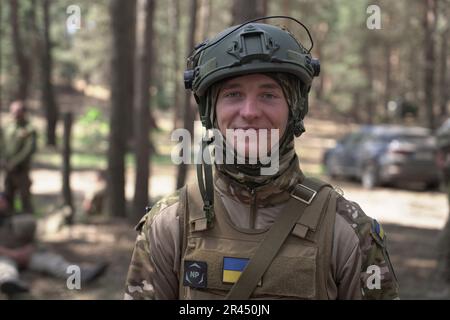 Oleh, a Ukrainian infantry soldier who trained in the UK with British ...