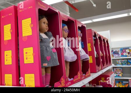 The target store in Herald Square offers a wide range of merchandise, 2023, New York City, USA Stock Photo