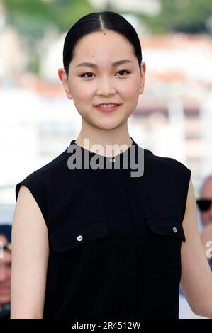 Arisa Nakano beim Photocall zum Kinofilm 'Perfect Days' auf dem Festival de Cannes 2023 / 76. Internationale Filmfestspiele von Cannes am Palais des Festivals. Cannes, 26.05.2023 Stock Photo