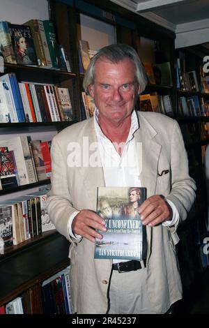 Ian Macpherson, 3rd Baron Strathcarron, Lord Strathcarron at his 2009 book launch in London Stock Photo