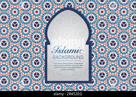 Islamic geometric decorative patterns, background collection, background islamic ornament vector image Stock Vector