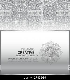 Islamic geometric decorative patterns, background collection, background islamic ornament vector image Stock Vector