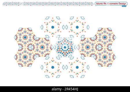 Islamic geometric decorative patterns, background collection, background islamic ornament vector image Stock Vector