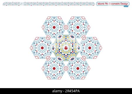 Islamic geometric decorative patterns, background collection, background islamic ornament vector image Stock Vector