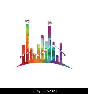 gaming finance logo design illustration new concept design finance logo Stock Vector