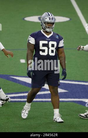 Dallas Cowboys defensive tackle Mazi Smith stands on the field during the  NFL football team's training camp Saturday, July 29, 2023, in Oxnard,  Calif. (AP Photo/Mark J. Terrill Stock Photo - Alamy