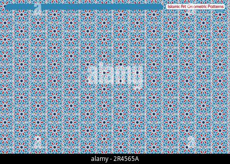 Islamic geometric decorative patterns, background collection, background islamic ornament vector image Stock Vector