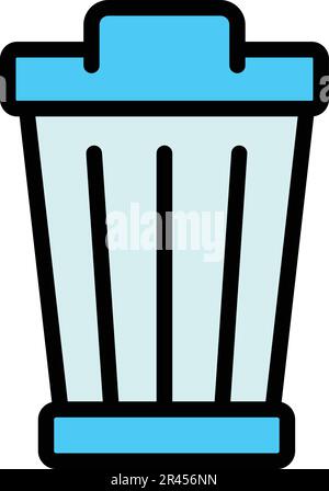 Filter search recycle icon. Outline Filter search recycle vector icon for web design isolated on white background color flat Stock Vector