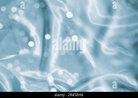 Smooth elegant  silk or satin luxury cloth texture can use as abstract background. Luxurious Christmas background or New Year background design Stock Photo