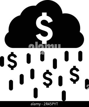 Cash, fall, falling, money, rain icon. Simple vector illustration for ...