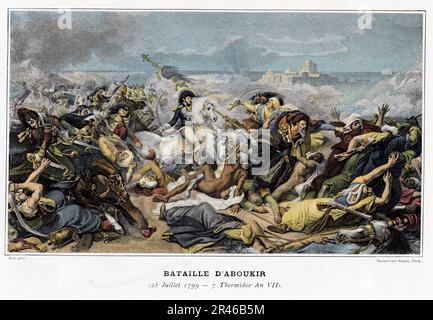 campagne des Français : bataille d'Aboukir 25 juillet 1799 - Révolution Française Stock Photo