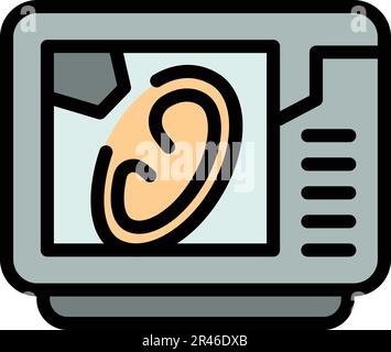 Transplant bioprinting icon. Outline Transplant bioprinting vector icon for web design isolated on white background color flat Stock Vector