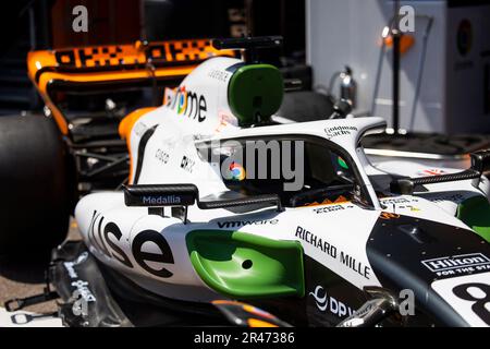 McLaren F1 Team MCL60, mechanical detail during the Formula 1 Grand Prix de, Monaco. , . Formula One World Championship from May 26 to 28, 2023 on the Circuit de Monaco, in Monaco - Photo Julien Delfosse/DPPI Credit: DPPI Media/Alamy Live News Stock Photo