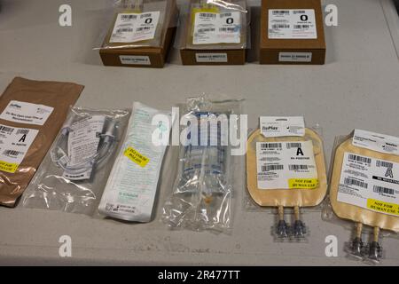 Blood product kits currently under development by the U.S. Army Medical ...