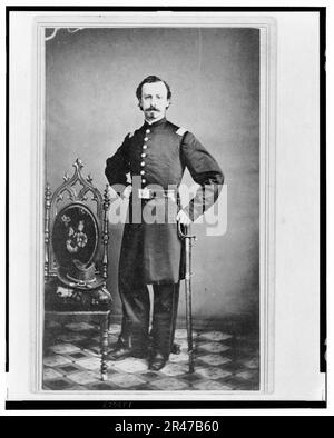 Unidentified Union officer, full-length portrait, standing, facing front Stock Photo