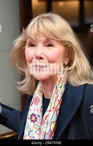 London, UK. 26th May, 2023. Susan Hampshire is a British actress attends Press night of ROSE, starring Maureen Lipman. The award-winning, critically acclaimed production of Martin Sherman's ROSE transfers to the West End this summer, playing at the Ambassadors Theatre for 28 performances only from Tuesday 23 May at the Ambassadors Theatre, West Street, London, UK. Credit: See Li/Picture Capital/Alamy Live News Stock Photo