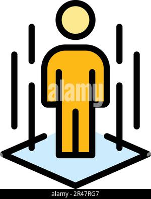 Ar platform icon. Outline Ar platform vector icon for web design isolated on white background color flat Stock Vector