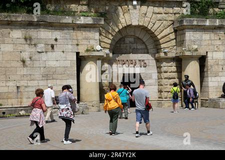 Pyatigorsk, Russia. 25th May, 2023. Tourists walk near the Proval attraction. (Credit Image: © Maksim Konstantinov/SOPA Images via ZUMA Press Wire) EDITORIAL USAGE ONLY! Not for Commercial USAGE! Stock Photo