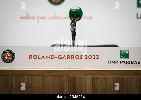 Paris, France. 26th May, 2023. Illustration during Roland-Garros 2023, Grand Slam tennis tournament, Previews on May 26, 2023 at Roland-Garros stadium in Paris, France - Photo Matthieu Mirville/DPPI Credit: DPPI Media/Alamy Live News Stock Photo