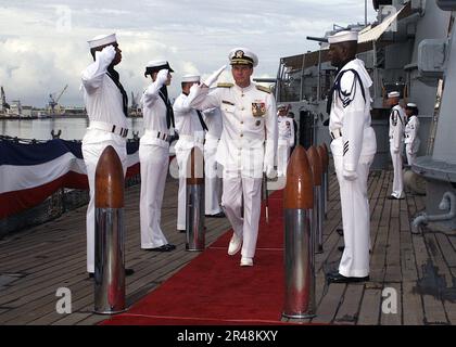 US Navy CINCPACFLT Change of Command Stock Photo - Alamy
