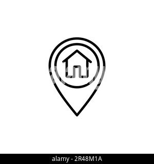 address icon vector. home location icon vector Stock Vector Image & Art ...