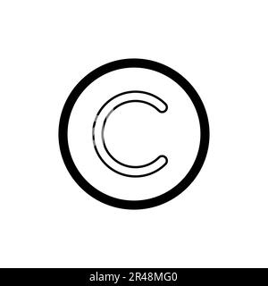 Copyright icon vector. copyright symbols Stock Vector