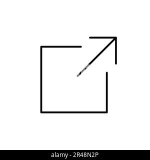 External link icon. link icon vector. hyperlink symbol Stock Vector