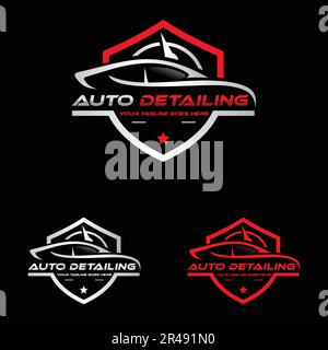 Auto detailing logo Stock Vector