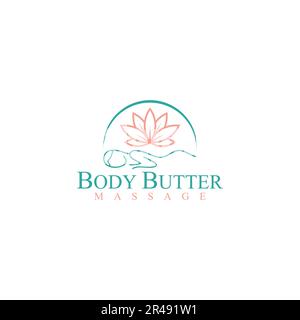 Wellness spa logo, flower, beauty, minimalist, care and business logo design in vector template Stock Vector