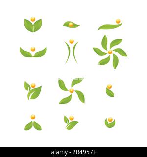 Nature logo. Illustration, design. Vector Nature icon. Stock Vector