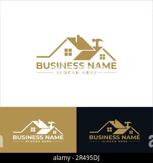 Real Estate Logo design in vector template Stock Vector