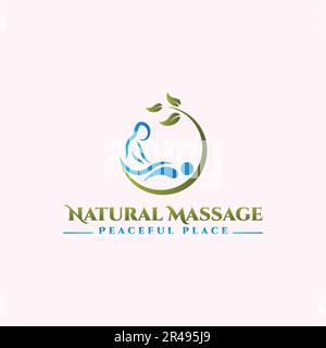 Wellness spa logo, flower, beauty, minimalist, care and business logo design in vector template Stock Vector