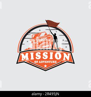 adventure logo design Stock Vector