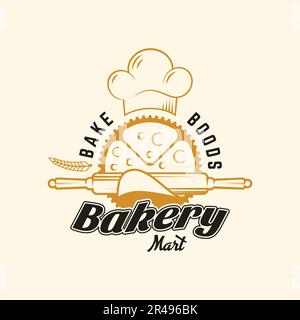 Delicious bakery logo and business logo design in vector template for food company Stock Vector