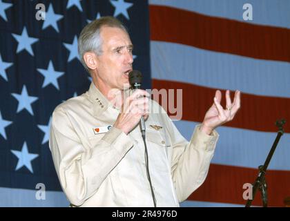 US Navy Admiral Gregory G. Johnson, Commander, U.S. Naval Forces Europe ...