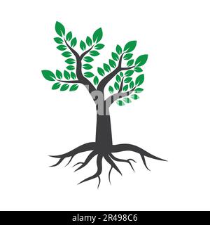 Green Tree Logo. Vector tree icon. Nature logo Stock Vector