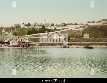 Fort Mackinac, Michigan, c1899. Stock Photo