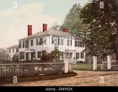 The Emerson House, Concord, c1900. Stock Photo
