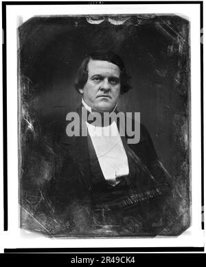 Howell Cobb, half-length portrait, facing front, between 1844 and 1860. Democratic Congressman from Georgia, 1843-1851, 1855-1857; Governor of Georgia, 1851-1853; U.S. Secretary of the Treasury, 1857-1860. Stock Photo