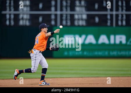 Oakland Athletics' Aledmys Diaz during a baseball game against the Houston  Astros in Oakland, Calif., Sunday, July 23, 2023. (AP Photo/Jeff Chiu Stock  Photo - Alamy