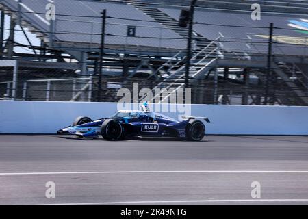 Indianapolis, USA. 26th May, 2023. INDIANAPOLIS, INDIANA - MAY 26: Marco Andretti (98) of United States practices on Carb Day before the 2023 Indy 500 at Indianapolis Motor Speedway on May 26, 2023 in Indianapolis, Indiana. Dixon won the competition. Credit: Jeremy Hogan/Alamy Live News Stock Photo