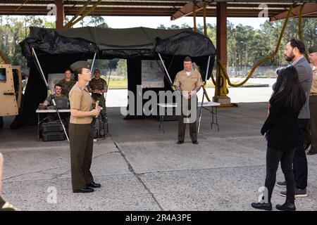 U.S. Marine Corps Capt. Virginia Brodie an artillery officer with 2nd