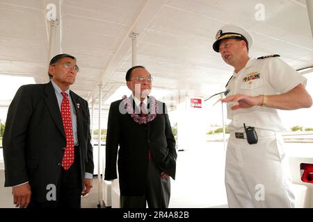 US Navy Commander, U.S. Naval Region Marianas Rear Adm. Arthur J ...